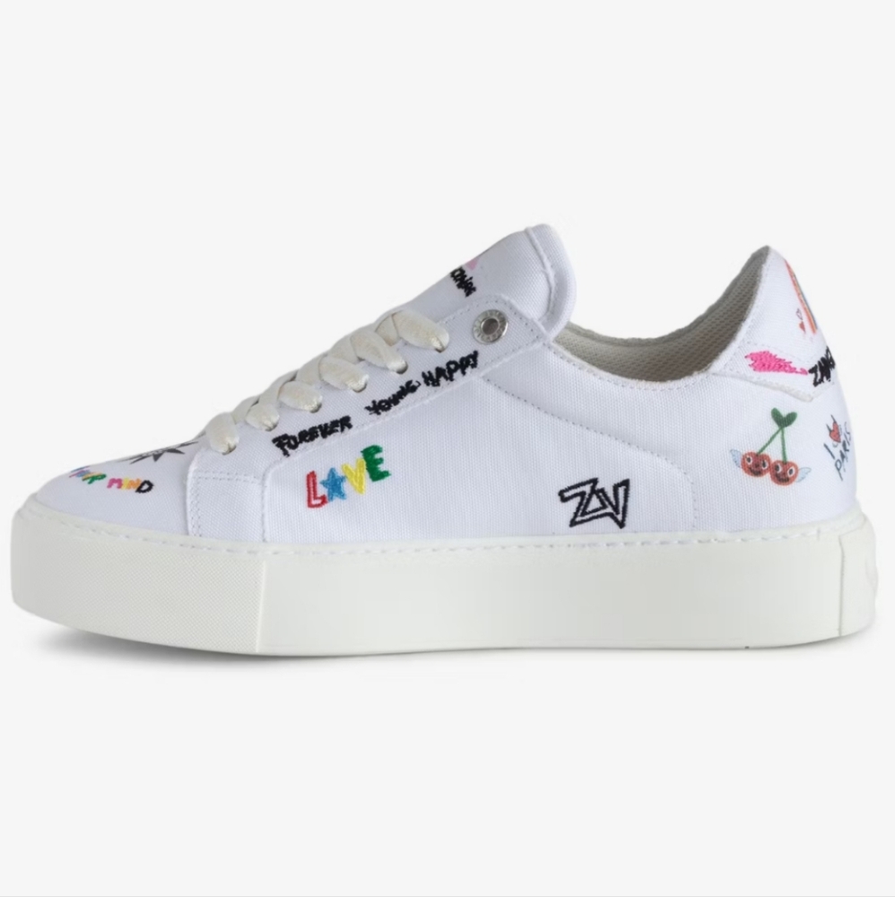 New Zadig & Voltaire Embroidered Sneakers - Picture 4 of 10